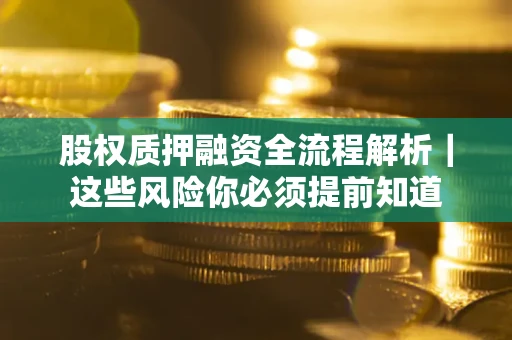 武汉股权质押融资全流程解析｜这些风险你必须提前知道