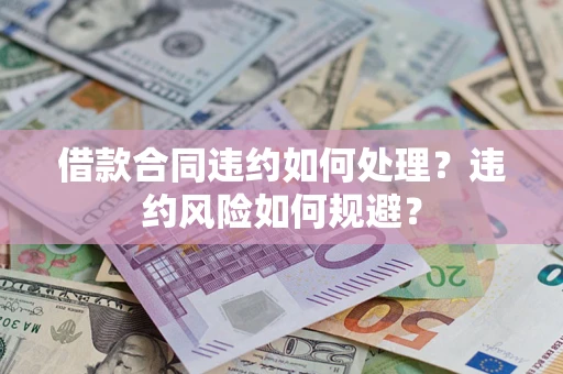 武汉借款合同违约如何处理？违约风险如何规避？