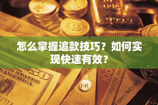武汉怎么掌握追款技巧？如何实现快速有效？