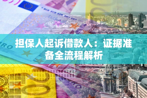 武汉担保人起诉借款人：证据准备全流程解析