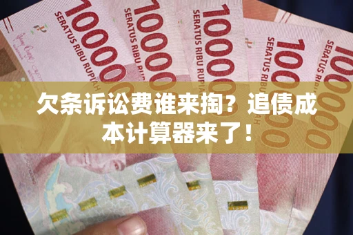 武汉欠条诉讼费谁来掏？追债成本计算器来了！