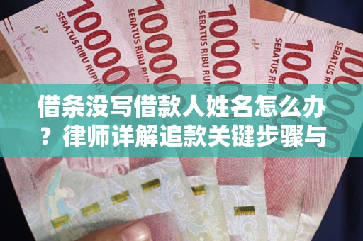 武汉借条没写借款人姓名怎么办？律师详解追款关键步骤与证据链构建