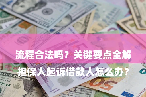 武汉

担保人起诉借款人怎么办？流程合法吗？关键要点全解析